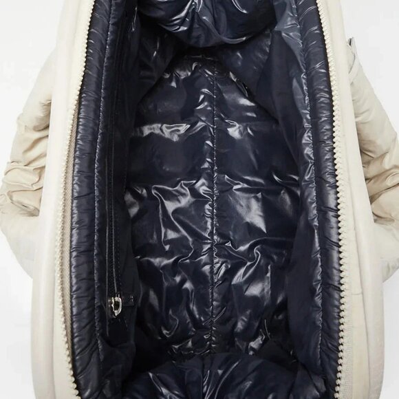 Chanel Dark White Quilted Nylon Coco Cocoon Large Zip Tote Bag - Picture 12 of 12